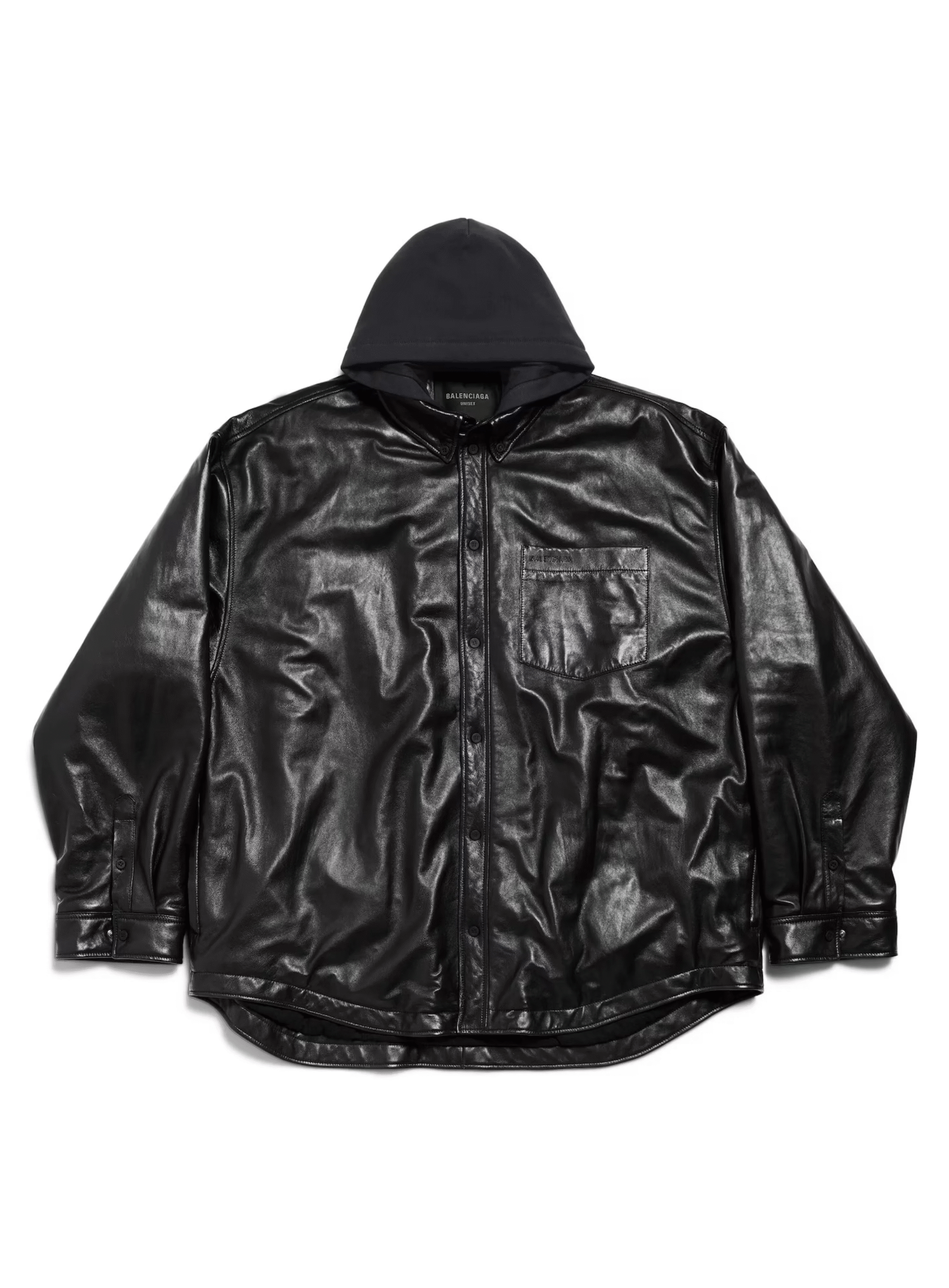 Shirt Parka in Black